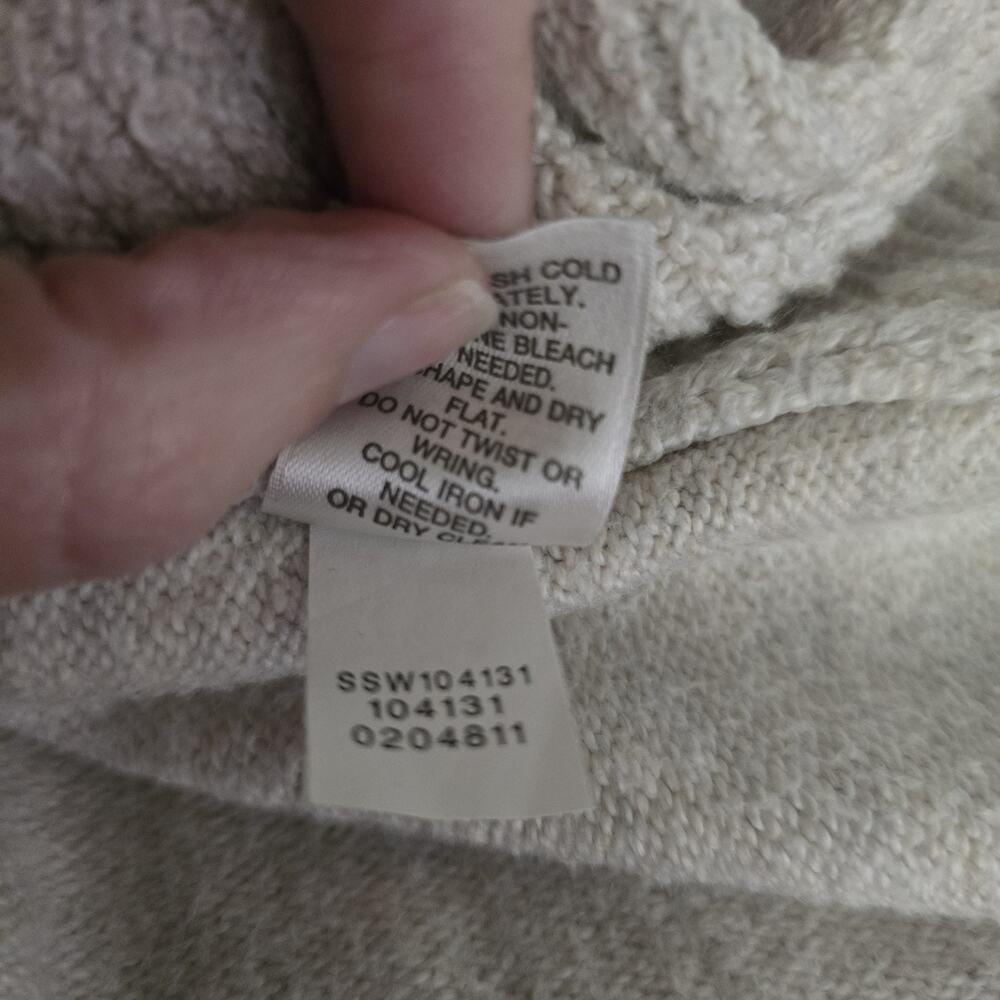 J Jill Sweater Womens Medium Beige Textured Knit Tunic Minimalist Cozy Neutral - Picture 6 of 7